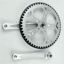 2X Folding Bike Crankset 52T Square Hole 170mm CNC Crankset Bicycle Crank Set Sprocket