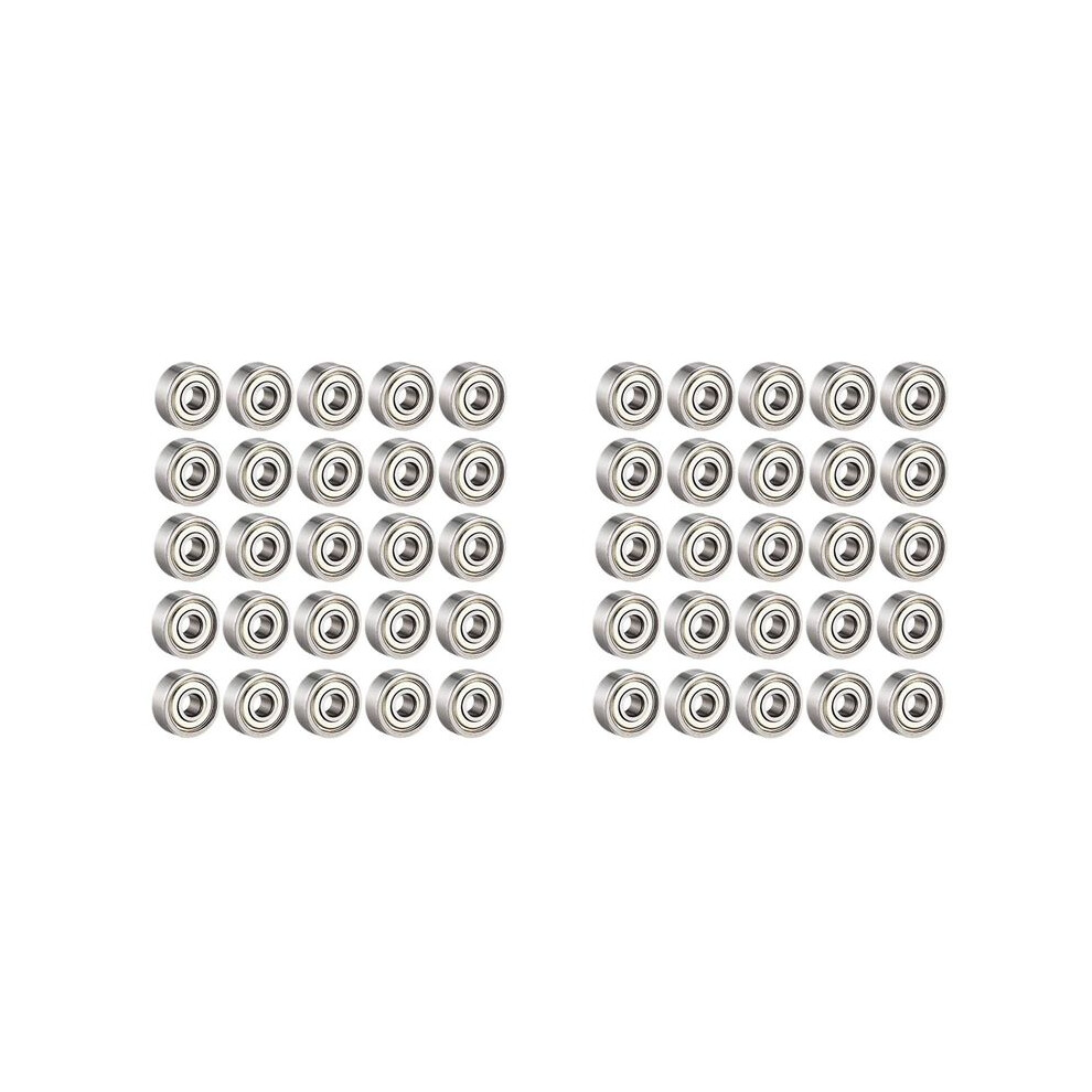 50Pcs 608 Zz Bearings, 608Zz Metal Double Shielded Miniature Deep Skateboard Bearings(8Mm X 22Mm X 7Mm) 6033278889149