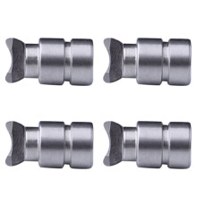 4X Metal Semilunar Pin Fishing Wheel Half Moon Adequado para Abu Water Drop Wheel BMAX SMAX PMAX Revo
