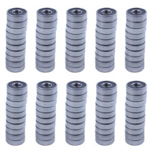 100Pcs 6000RS Cuscinetti Radiali A Sfere A Gola Profonda Schermati 10mmx26mmx8mm