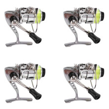 4X  100 Pocket  Fishing Reel Fishing Tackle Small  Reel 4.3: 1 Mulinello da Pesca con Ruote in Metallo