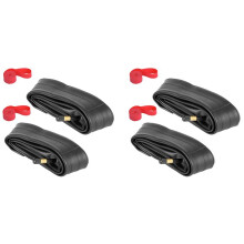 4Pack 700X35-43C Cykel Inner Tube med 2 Rim Strip Schrader Valve Rubber Bike Tire Tube för 700C Landsvägscykel