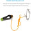 4 Peças Power Grip   Release, 17 Polegadas Downrigger Release Stacker Clipe Líder de Pesca com Clipes de Snap Longline 2