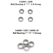 Juego de Rodamientos de Bolas de 40 Piezas para 144001 144002 144010 124016 124017 124018 124019 RC Car Repuestos Accesorios