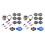 2set   ,Color  Markers Pens, Triple Track Plastic   Marking Alignment Tool Kit,Black 1