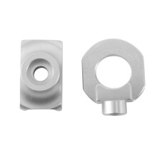 4X Bike Chain Tensioner Adjuster Aluminum Alloy Bicycle Fastener Bolt Single Speed Bicycle Bolt Screw Silver