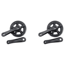 2X Pédalier de Vélo à Vitesse Unique 32T Ensemble de Manivelle de Vélo électrique Pliant En Alliage D'Aluminium 127MM Accessoires de Vélo de
