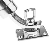 3X Porte-Canne A Peche pour Bateau Porte-Canne A Peche Reglable Porte-Canne A Bateau Argent