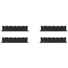 2X Fishing Horizontal Rod Rack Fishing Pole Holder Rod Bracket Wall Mount Modular for Garage Fishing 6 Rod Storage Tool