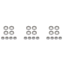 Juego de Rodamientos de Bolas de 24 Piezas para SG1603 SG1604 SG 1603 UDIRC UD1601 UD1602 UD1603 UD1604 1/16 Piezas de Repuesto de Coche Teledirigido,