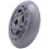 8X Scarpe da Skating 608ZZ Cuscinetto Inline Skate Wheel Grigio Chiaro 3