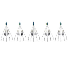 5X Alabama Umbrella Rigs for Bass Stripers Fishing, Freshwater Fishing Swimbait Lures Rig Kit,