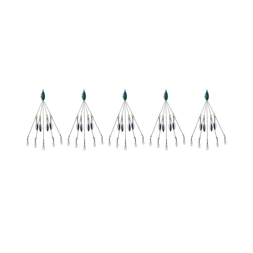 5X Alabama Umbrella Rigs For Bass Stripers Fishing, Freshwater Fishing Swimbait Lures Rig Kit, 6034236469458