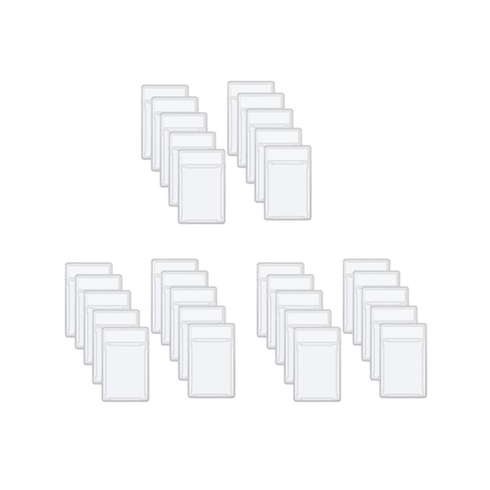 30 Pcs Trading Cards Protector Case Acrylic Clear Graded Card Holders With Label Position Hard Card Sleeves 4713834242411