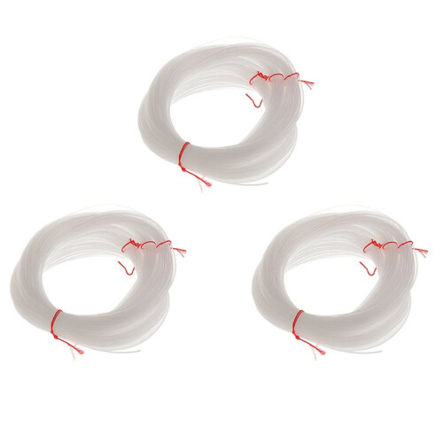 3X 100 Meters Clear Nylon String 1mm Diameter Boat/Cast Fishing  Thread Hook Tying
