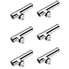 6X Marine Hardware Stainless Steel Marine Boat Fishing Rod Holder Rack Support for Rail 19-25mm Boat Boats Parts
