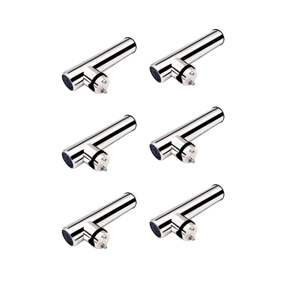 6X Marine Hardware Stainless Steel Marine Boat Fishing Rod Holder Rack Support For Rail 19-25Mm Boat Boats Parts 6034170773574