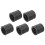 5Stück 500M 50Lb Bunte 4 Stränge Multifilament Pe Braid Angelschnur (Schwarz) 1