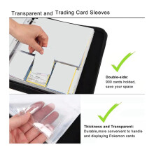 2X Trading Card Binder 900 Pockets, 9-Pocket Card Collection Binder,for Game/Football/Baseball Card Black