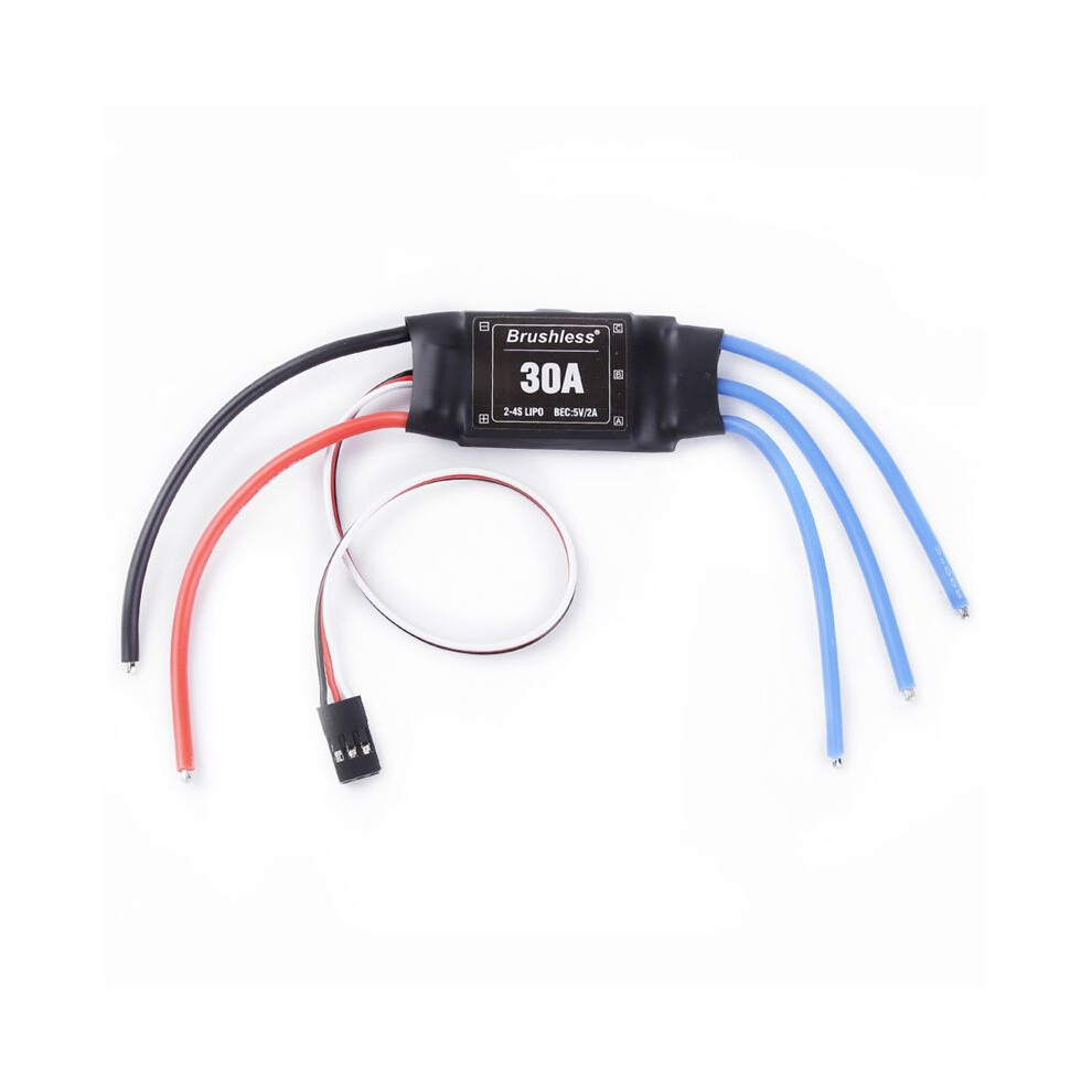 Xxd Brushless 30A Esc 2-4S Electric Speed Controller With 5V 2A Bec For Rc Multicopter Helicopter Airplane Without Plug 6034021341921