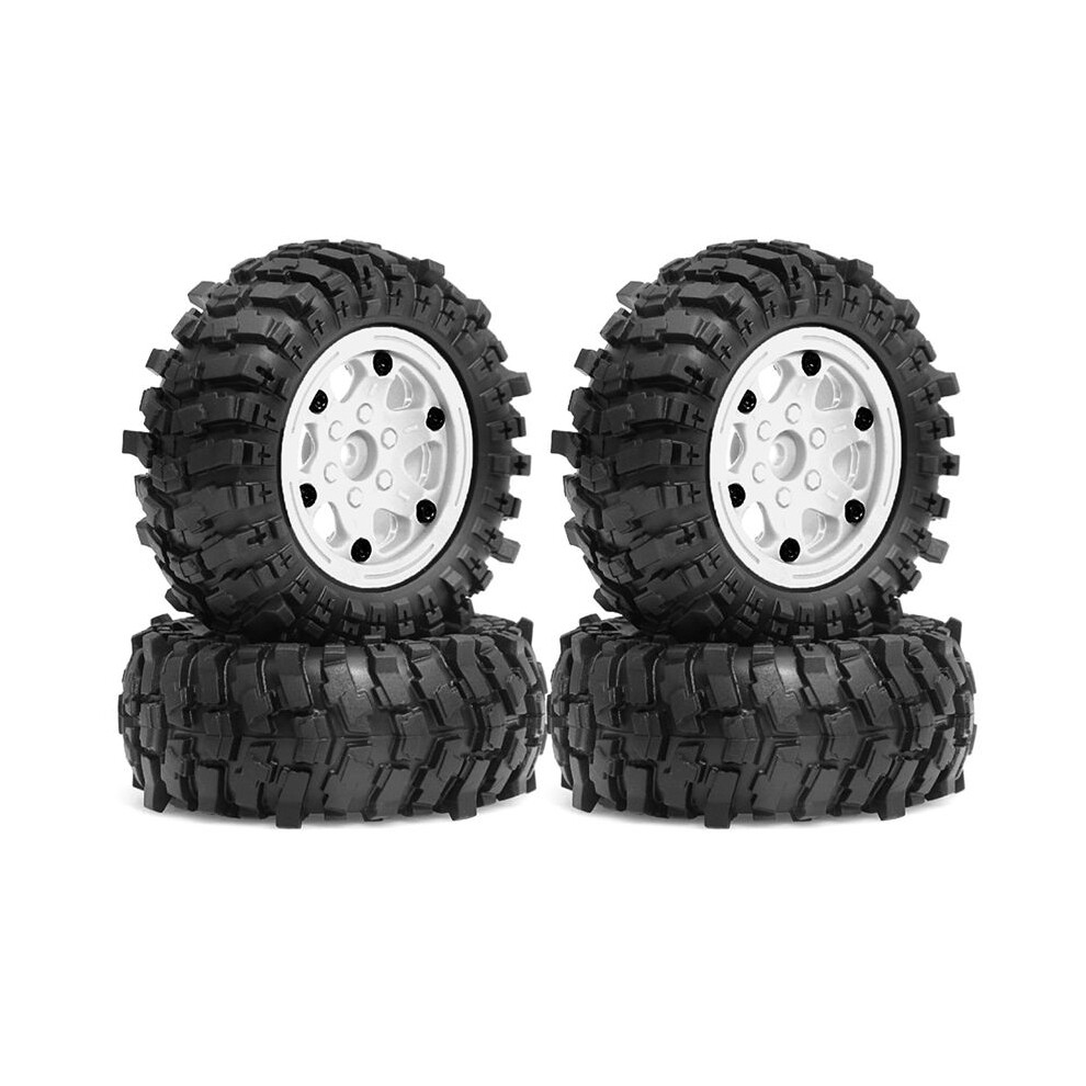 4Pcs 88Mm 1.9In Beadlock Wheel Rim And Soft Rubber Tire Set For 1/10 Rc Crawler Car Axial Scx10 Pro Capra Trx4,C 6031416286096