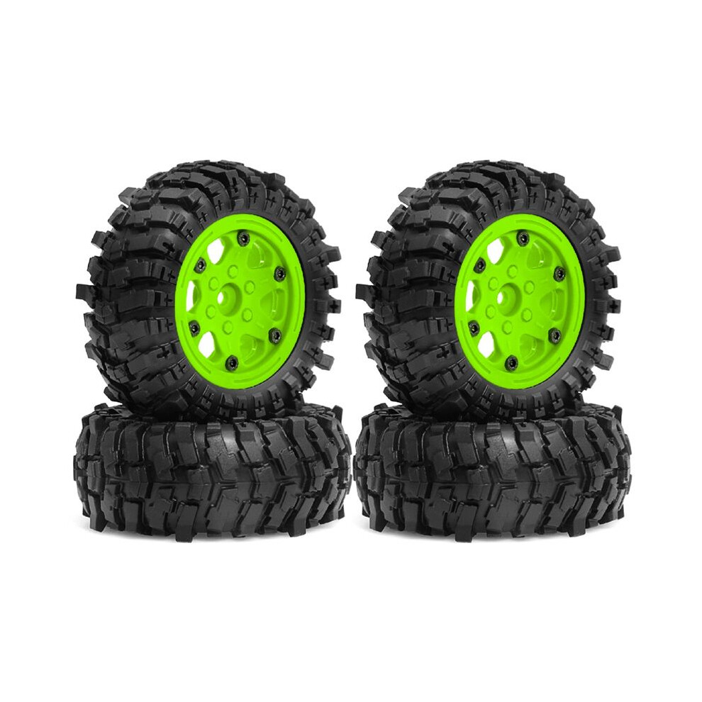 4Pcs 88Mm 1.9In Beadlock Wheel Rim And Soft Rubber Tire Set For 1/10 Rc Crawler Car Axial Scx10 Pro Capra Trx4,D 6031540414686