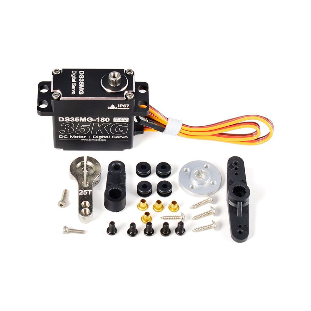 35Kg Rc Servo Motor Waterproof Digital Servo High Torque Metal Gear Servo For Rc Car Robot Mechanical Arms,180 Degrees 6033600629030