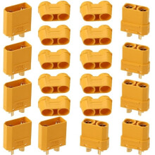 Connettori di Alimentazione XT90 Maschio e Femmina Adatti per Motori con Batterie Lipo RC, Spine di Ricambio per Batterie al Litio