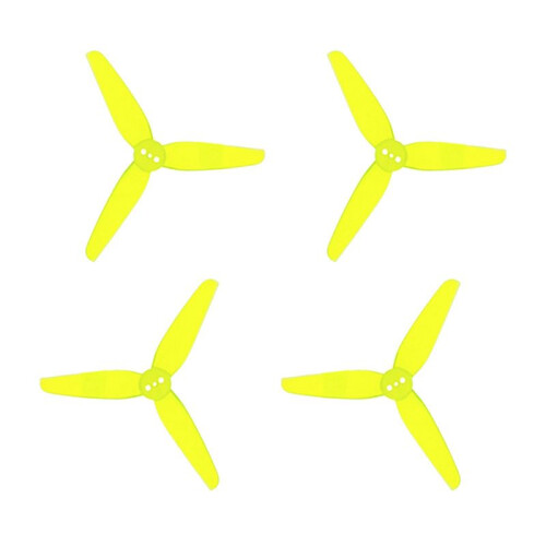 Hélice de 3 Pás T3X1.8X3-1.5MM PC para Avião RC de 3 Polegadas FPV Drone Acessório DIY 1