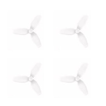 1.2x0.9x3 1.22inch 3-Blades Propeller PC FPV Propeller 1mm Shaft for RC FPV Drones Parts DIY White