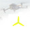 Hélice de 3 Pás T3X1.8X3-1.5MM PC para Avião RC de 3 Polegadas FPV Drone Acessório DIY 6