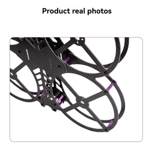 Quadro de Drone FPV de 5 Polegadas com Distância Entre Eixos de 223,5 mm e Kit de Quadro de Quadricóptero Microcircular de Fibra de Carbono para 1