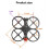 Quadro de Drone FPV de 5 Polegadas com Distância Entre Eixos de 223,5 mm e Kit de Quadro de Quadricóptero Microcircular de Fibra de Carbono para 6