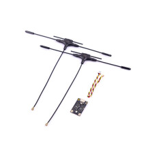 XR4 Gemini-X Dual Band ELRS Receiver 2.4GHZ/SUB-G 900MHZ RX with T-Type Antenna for RC FPV Drones Parts
