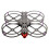 Quadro de Drone FPV de 5 Polegadas com Distância Entre Eixos de 223,5 mm e Kit de Quadro de Quadricóptero Microcircular de Fibra de Carbono para 5