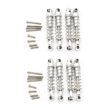8 Pcs Metal Damper for WPL C14 C24 C34 MN D90 D91 D96 D99 D99S MN90 MN99S RC Car Upgrade Parts,Silver