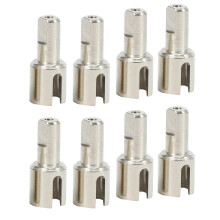 8Pcs 1/14 Remote Control Car Spare Parts Differential Cups Car Accessories Fit for 144001 Metal Cup Auto Parts
