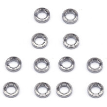 12Pièces 144001-1296 Roulement pour 144001 1/14 4WD TéLéCommandéE Voiture PièCes de Rechange Accessoires de Mise à Niveau, 4X7X1.8