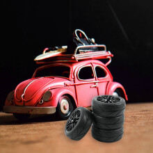 8Pcs 1/10 Rubber Tire Rc Racing Car Tires Road Wheel Rim Fit For Hsp Hpi 9068-6081 Rc Car Part