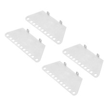 4X Metal Pedal Side Plate Slider for MN D90 D91 D99S MN99S 1/12 RC Car Upgrade Parts Accessories