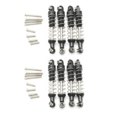 8 Pcs Metal  Damper for WPL C14 C24 C34 MN D90 D91 D96 D99 D99S MN90 MN99S RC Car Upgrade Parts,Black