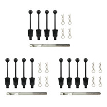 3X Gummikroppsklämma Hållare Skal Fast Spännelås med Skalhålöppnare för ARRMA  HSP HPI 1/7 1/8 1/10 RC Bil