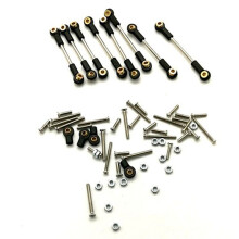 4X Upgrade Replacement Part Metal Suspension Toe Link Tie Rod Set for WPL 1/16 C14 C24 RC Car Parts