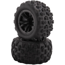 8 Pièces de Pneus de Roue pour MJX Go 16207 16208 16209 16210 H16 H16H H16E H16P 1/16 Pièces de Rechange de Voiture RC