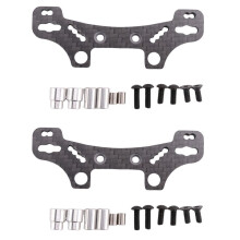 2X Shock Tower Nel Fibra di Carbonio per  TT02 TT-02 TT02D TT02R TT02T 1/10 RC Off Road Car Upgrade Parts