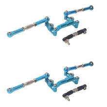 2X Aluminum Alloy Bearing Crank Steering Set for TT02B TT-02B 1/10 RC Car Upgrade Parts Accessories