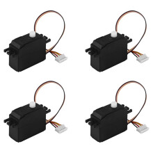 4X 25G Plastic Servo Steering Gear Servo for 1/12 12428 12423 12628 Rc Car Truck Model Steering Rc Servo