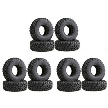 12PCS 105MM 1.9 Rubber Tires Wheel Tyres for 1/10 RC Crawler Car TRX4 RC4WD D90 Axial SCX10 II III Redcat MST