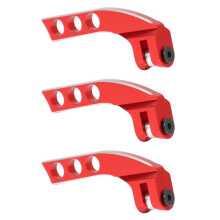3X Metal 4-Hole Transmitter Neck Strap Balancer Adjuster for Futaba Radiolink Frsky X9D RC Remote Control,Red Horizontal