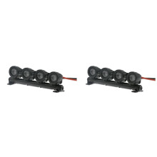2X LED-Lichtbalk Daklampverlichting voor Axiale SCX24 FMS FCX24 Jimny WPL D12 1/18 1/24 RC Crawler Car,2